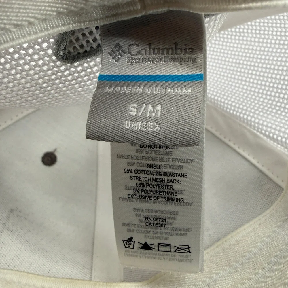 Columbia Trucker Hat Mens S/M Gray‎ PFG Performance Fishing Gear Mesh Flexfit